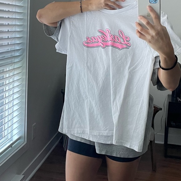 Las vegas Y2k pink logo white tshirt - Picture 4 of 4